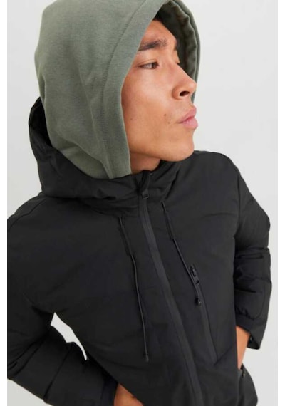 Jack & Jones Jack&jones 12256884 Jjpayne Parka Jacket Erkek Uzun Mont Siyah Siyah
