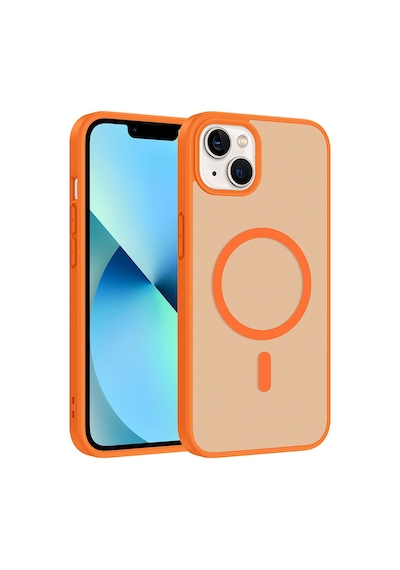 Zore Apple Uyumlu iPhone 13 Kılıf M-safe Şarj Özellikli Zore Babet Kapak - Siyah