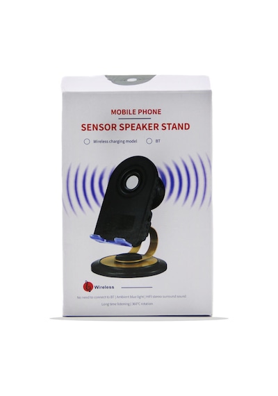 Mobıle Phone 2ın1 Bt Speaker Hoparlör 5w Şarjlı - Masa Üstü Telefon Tutacak 360 Dönen Stand - Oynar Metal Ayak 5570 Diğer