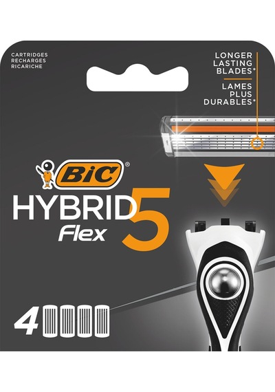 Bıc Hybrid 5 Flex Tıraş Bıçağı Yedek Kartuşu 4'lü 4 Adet