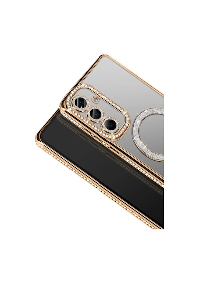 Samsung Uyumlu Galaxy A37 5g Joke Simli Magneticsafe Kılıf - Gold Standart