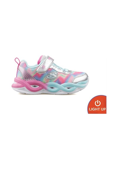 Skechers Twısty Glow Çocuk Günlük Işıklı Ayakkabı 303716l-smlt Çok Renkli
