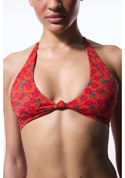 Penti Chery Minimal Kesim Kiraz Desenli Bikini Üstü