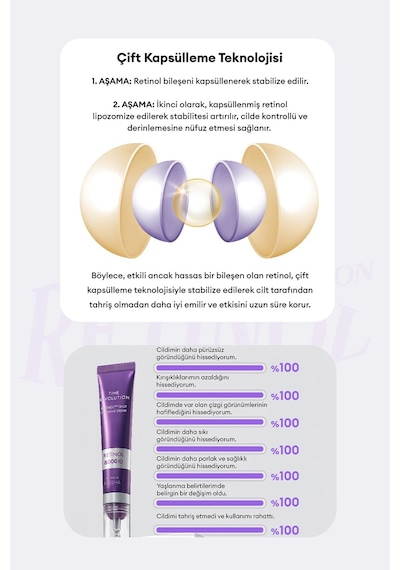 Yüksek Retinol İçerikli Krem Time Revolution Retinol 8000 Shot Intensive Cream