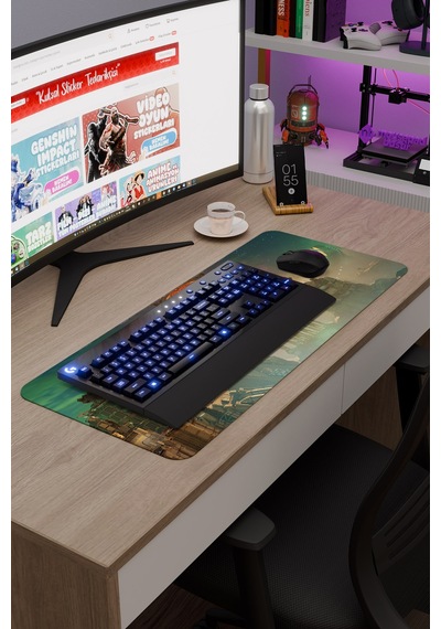 Split Fiction Kaymaz Dikişli Kauçuk Oyuncu Mousepad V2 - 70x30 Xl Gaming Mouse Pad Fare Altlığı