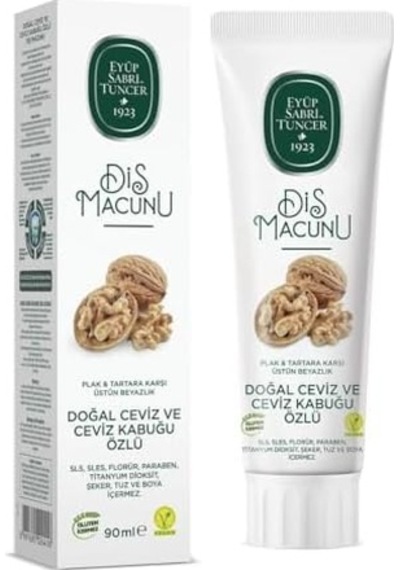 Doğal Ceviz Özlü Diş Macunu, Ceviz Aromalı, 90ml