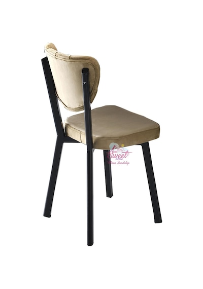 Simge Metal Sandalye Renkli Ayak 6 Lı Set Cafe,restaurant,mutfak,salon,yemek Odası Sandalyesi 001