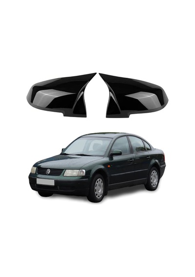 Volkswagen Passat B5 Batman Yarasa Ayna Kapağı Piano Black / 1996-2001
