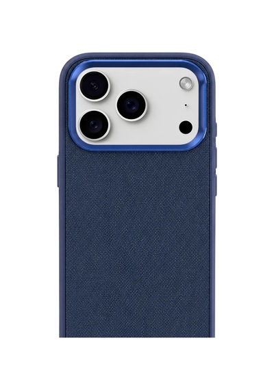 Premium Fabric Cover Midnight Navy İphone 17 Pro Max Lacivert