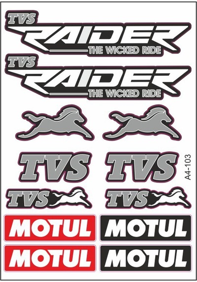 A4 Sticker 103 Tek Paket Çoklu Sticker Çok Renkli