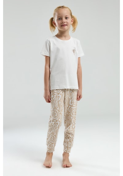 Arnetta Kız Çocuk Beyaz Pijama Takımı Ar3303-c-v1 Beyaz