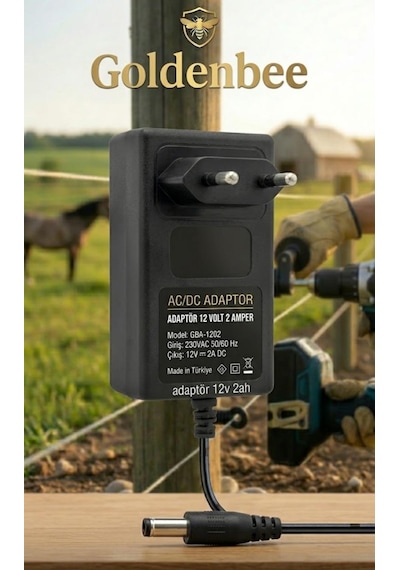 Goldenbee Start Kit Elektrikli Çit Sistemi Domuz Ve Ayı Kovucu 1000mt Adaptörlü Model Set-102