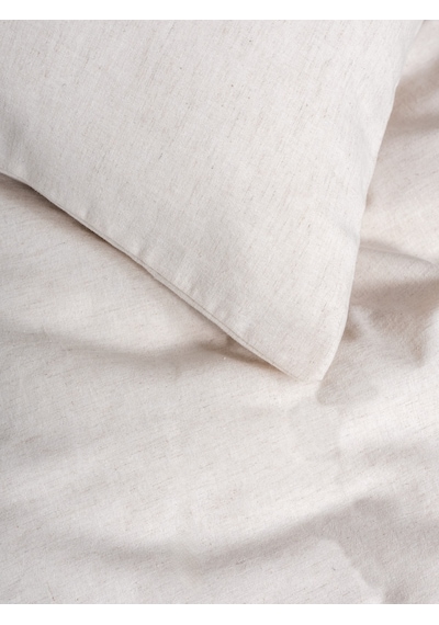 Cotton Box Cotton Keten Çift Kişilik Nevresim Takımı Basic Bej Bej