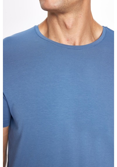 Tudors Erkek Slim Fit Dar Kesim Pamuklu Yumuşak Dokulu Esnek Kumaş Düz Basic Mavi Bisiklet Yaka Tişört-31554-mavi Mavi Tudors Erkek Slim Fit Dar Kesim Pamuklu Yumuşak Dokulu Esnek Kumaş Düz Basic Mavi Bisiklet Yaka Tişört-31554-mavi Mavi
