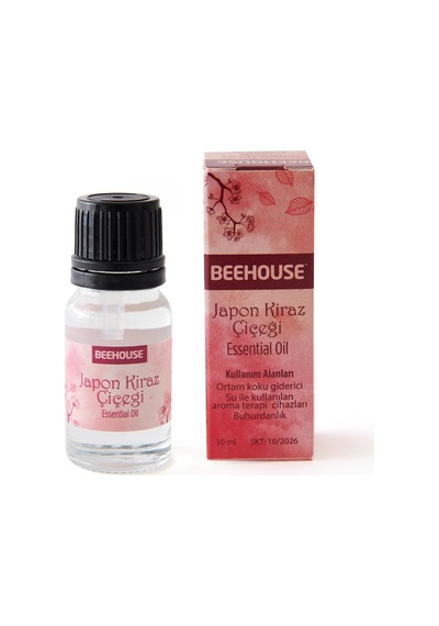Japon Kiraz Çiçeği Esansiyel Buhurdanlık Yağı - Pembe - 10 Ml Çok Renkli