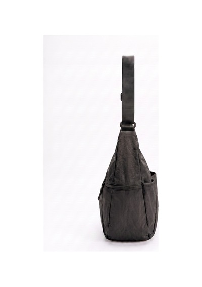 Luvi Shoes Dorevıa Siyah Teknik Kumaş Kadın Omuz Çantası