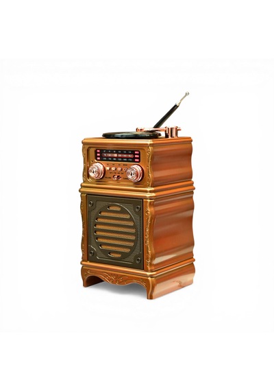 Rt-381 Nostalji Plak Çalar Görünüm Radyo,şık Tasarım Trend Bluetooth Nostaljik Radyo