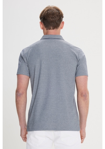 AC&Co / Altınyıldız Classics Erkek Lacı Slim Fit Dar Kesim Pamuklu Polo Yaka Tişört Lacı