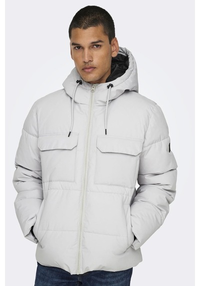 Only & Sons Onselıjah Pckt. Hood Jacket Otw Noos A.gri 22029661 Cok Renklı
