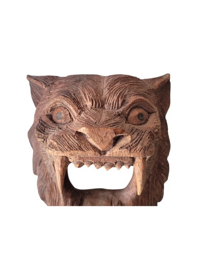Kükreyen Aslan Ahşap Maske