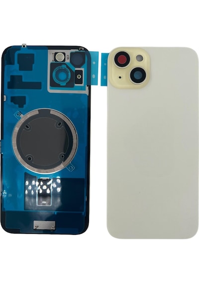 Teknonet Apple Uyumlu iPhone 15 Plus Kamera Camlı Batarya Kapağı 001