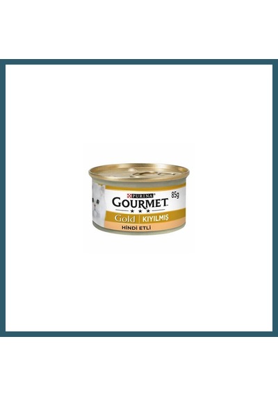 Gourmet Kıyılmış Hindi Etli Yetişkin Kedi Konservesi 85 Gr Ob