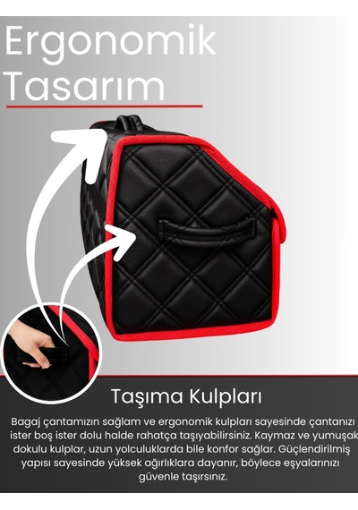 Araç Bagaj Düzenleyici Organizer Deri Kaymaz Cırt Bantlı Geniş Hacimli Çanta,su Geçirmez A4