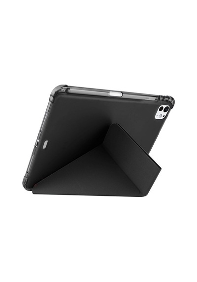 Ennar Samsung Galaxy Tab S6 Lite 10.4 İnç Uyumlu Sm-p610 Üçgen Standlı Kalem Bölmeli Uyku Modlu Tablet Kılıfı+tablet Kalemi Tablet Kılıfı