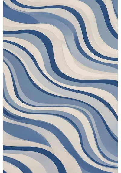 Unisex Baskılı Plaj Deniz Havuz Havlusu %100 Pamuk 70x145 Cm Wonderfull Mavi