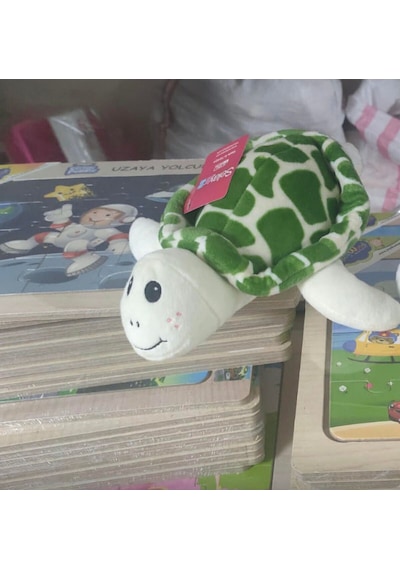 Sevimli Kaplumbağa Peluş Oyuncak Uyku Arkadaşı 30 Cm Yeşil