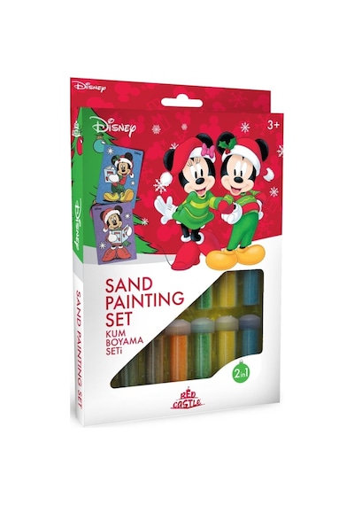 Eğitici Ve Eğlenceli Kum Boyama Seti-disney Mickey Clup & Happy New Year Ds-36