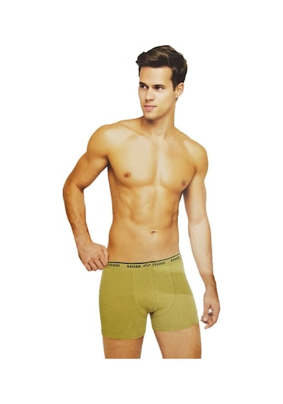 Erkek Yeşil Boxer Askeri Boxer 3Adet 001