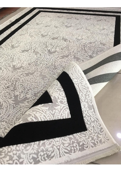 Padişah Halı Eternity Serisi 33263-090 Salon Oturma Odası Halısı Beyaz - Gri - Siyah