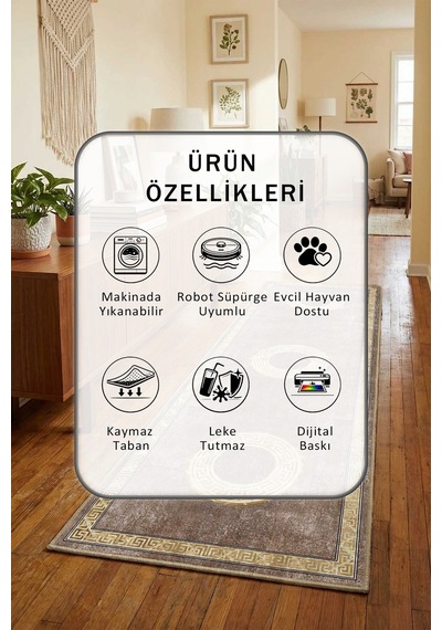 Momentum Yıkanabilir Yolluk Kahve