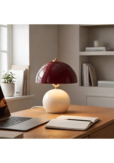 Homing Blush Modern Abajur Şarap Kırmızısı