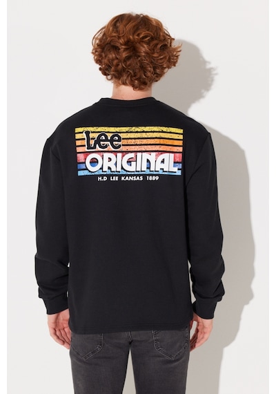 Lee Regular Fit Normal Kesim Bisiklet Yaka Siyah Erkek Içi Polarlı Sweatshirt L232518001 Siyah Lee Regular Fit Normal Kesim Bisiklet Yaka Siyah Erkek Içi Polarlı Sweatshirt L232518001 Siyah