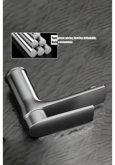 Jupiter Sıcak Soğuk Çift Girişli Banyo Lavabo Bataryası Krom Renk Lüx Modern Tasarım 2 Yıl Garanti Krom