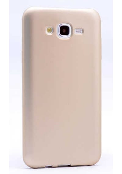 Galaxy J7 Kılıf Zore Premier Silikon Kapak Gold