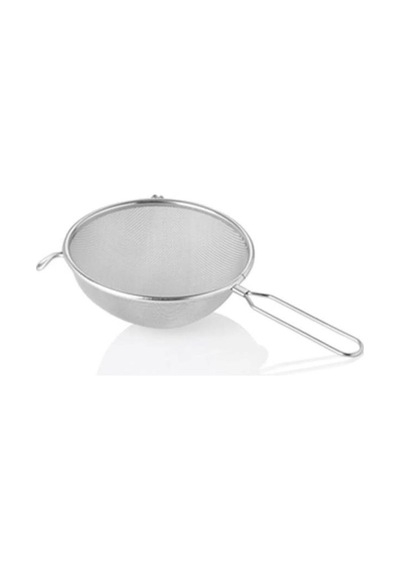 Un 007a Metal Saplı Süzgeç 18 Cm Gümüş