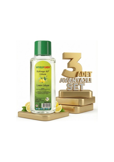 Worldchem Limon Kolonyası 3x250 Ml