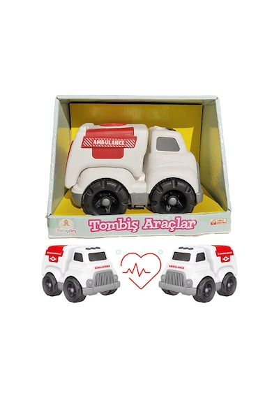 Tombiş Oyuncaklar Polis-ambulans-itfaiye Minik Kahramanlara Özel 3'lü Araçlar 001