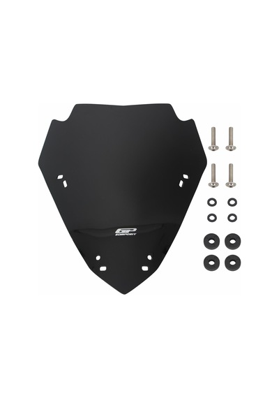 GP Kompozit  Yamaha XMAX 250 2024 Uyumlu Spor Ön Cam Siyah 40 cm