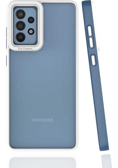 Samsung Uyumlu Galaxy A72 Kılıf Zore Mima Kapak Lacivert