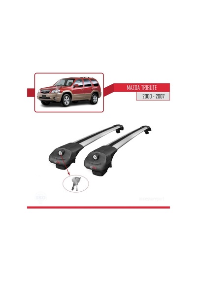 Mazda Tribute 2000-2007 Arası İle Uyumlu Ace-1 Ara Atkı Tavan Barı Gri