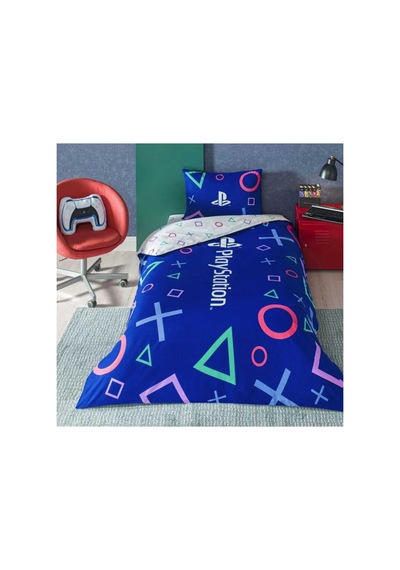 Playstation Nevresim Takımı - Desen 4 Mavi