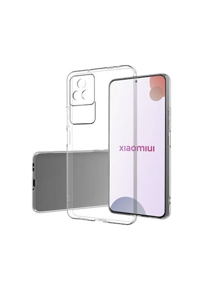 Xiaomi Poco F4 İle Uyumlu Kılıf Şeffaf Kamera Korumalı Esnek Silikon Telefon Kılıfı Kapak