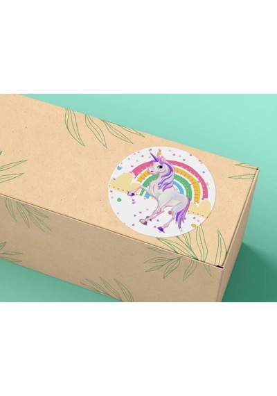 Lexroo Casalinghi Unicorn Sticker 40 Adet 4 Cm 6 x 6 CM