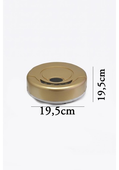 Engelden Kaçan Pilli Usb Şarjlı Temizlik Robotu Çarpışma Önleyici Sensörlü Oyuncak Robot Süpürge Gold