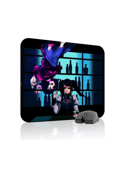 Va-11 Hall-a Kaymaz Dikişli Kauçuk Oyuncu Mousepad V1 - 48x40 Xl Gaming Mouse Pad Fare Altlığı