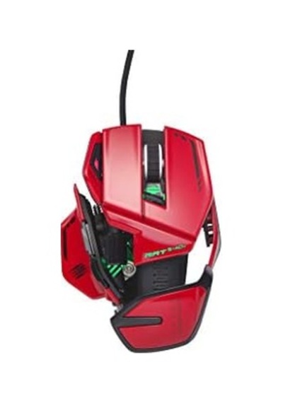 Mad Catz Rat 8+ Adv Oyun Faresi Usb/kırmızı/20000dpi/11 Düğme - Mr06dcınrd000-0